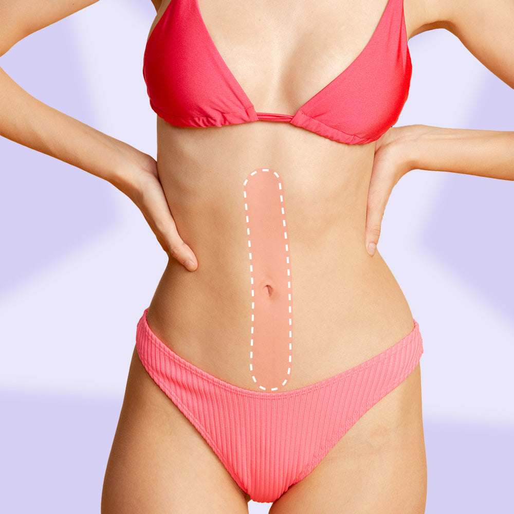 Línea de Abdomen o Pecho (Paquete de Depilación Láser) – Wax